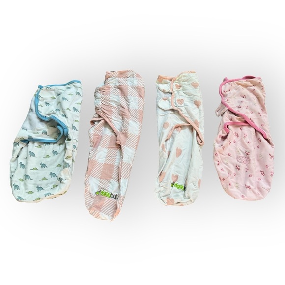 Set of 4 Baby Swaddle Blankets - Picture 1 of 1